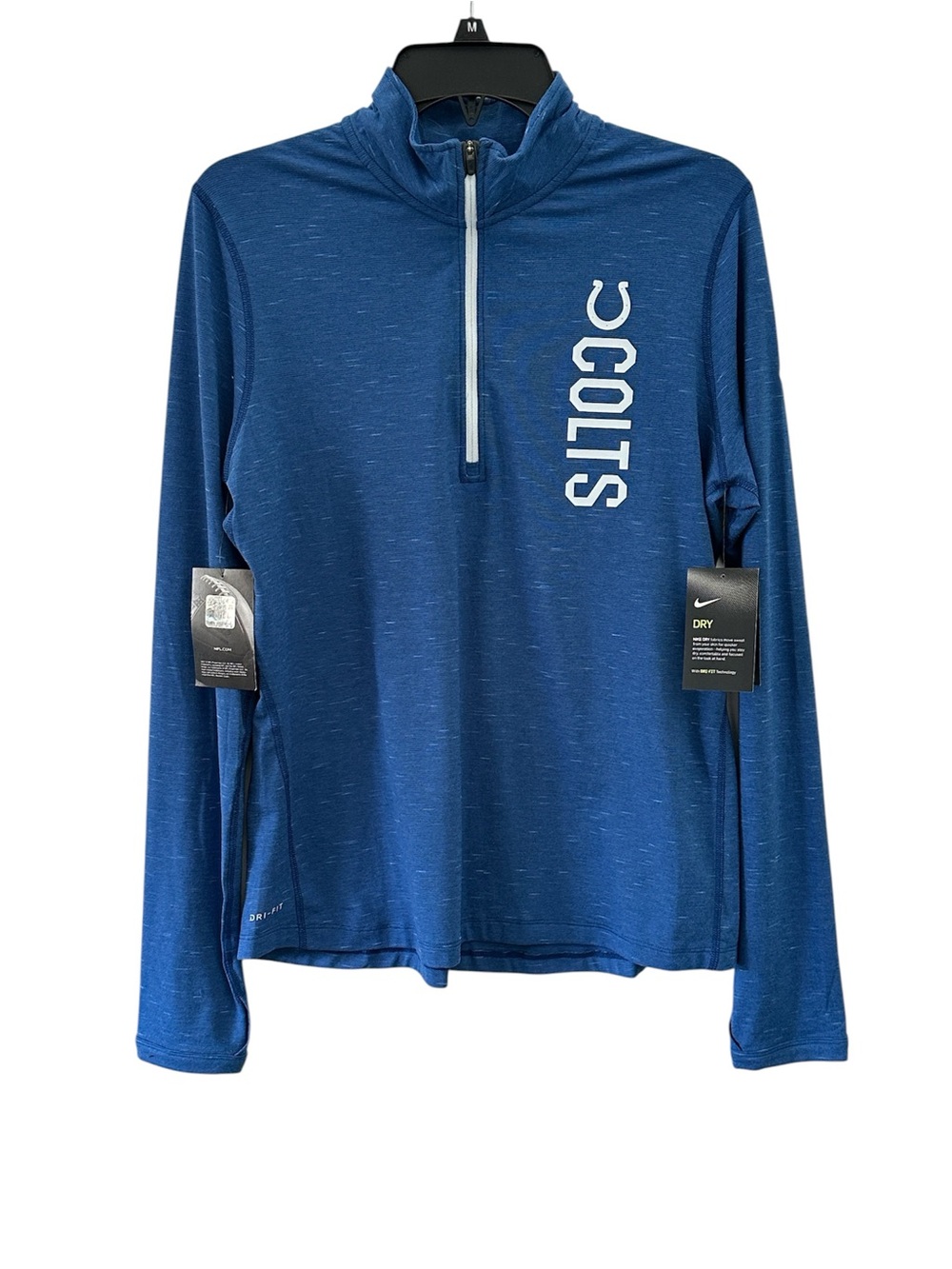 Nike Indianapolis Colts NFL Women’s Element 1/4 Zip Pullover NEW  Dri Fit Large